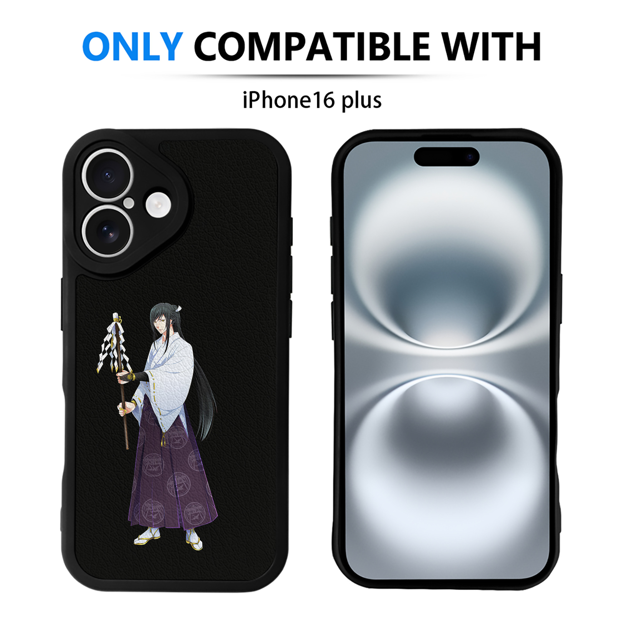 （画像用） 刀剣乱舞 Touken Ranbu 【iPhone 16シリーズ対応】シリコンスマホケース（レザー調） 材質：シリコン